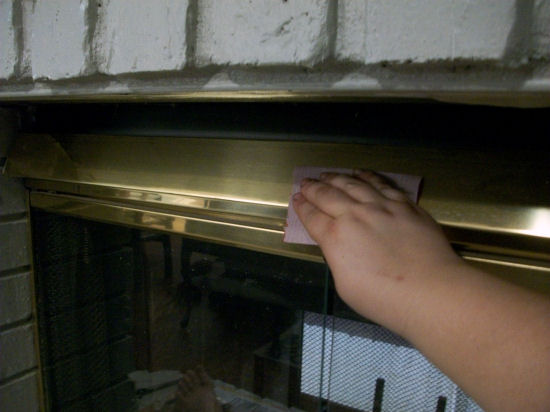How to paint a brass fireplace screen