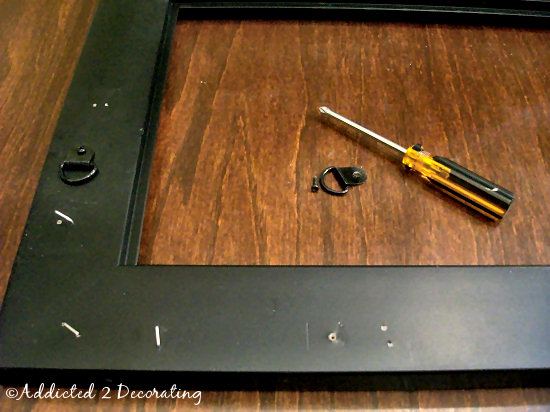 How to make a serving tray from a picture frame