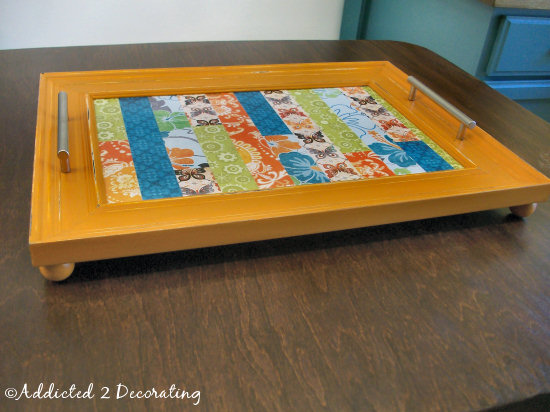 Make a decorative serving tray