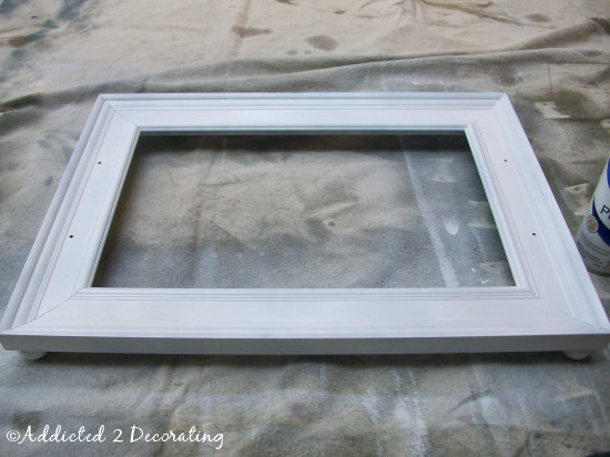 How to make a serving tray out of a picture frame