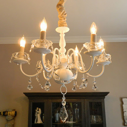 Brass Chandlelier Makeover