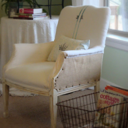 Beautifully Reupholstered French Country Style Chair
