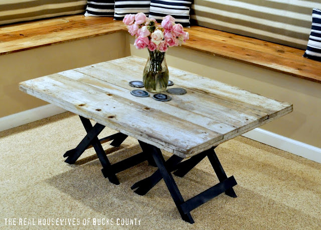 DIY Rustic Wood Coffee Table