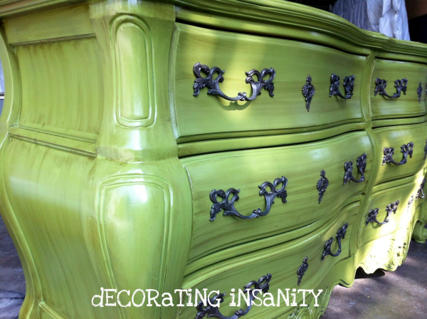 Bold Green Painted Dresser