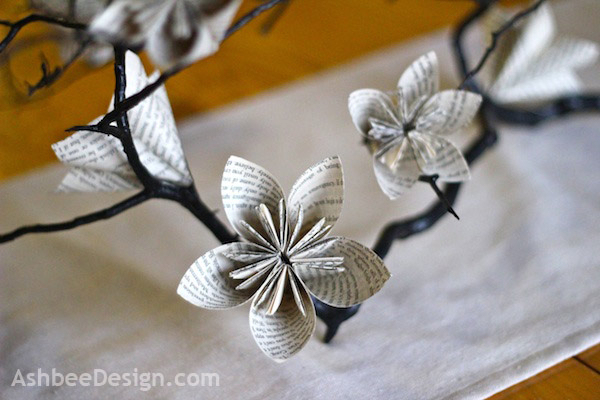 Origami Flower Table Centerpiece
