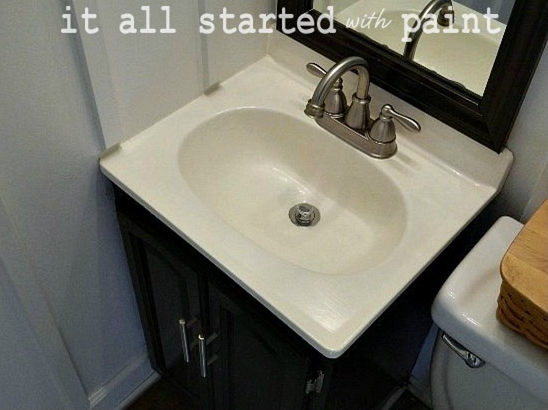 Painted Cultured Marble Sink