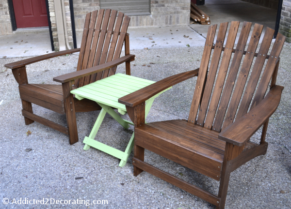 Patio Progress::  My $36 Adirondack Chairs