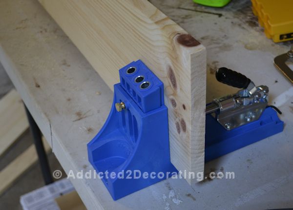 Using Kreg Jig pocket hole tool to make a new top for coffee table