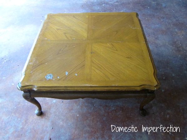 Coffee table makeover from Domestic Imperfection