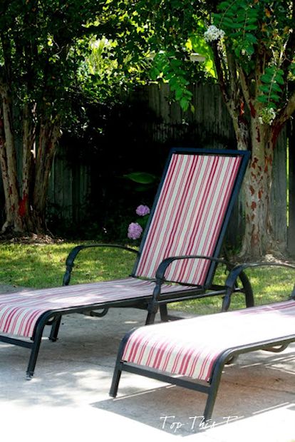 Patio Furniture Chaise Lounge Makeover