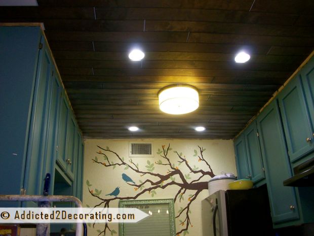 Inexpensive Diy Wood Slat Ceiling Addicted 2 Decorating