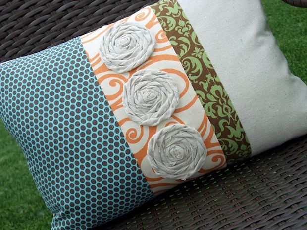 Multi fabric DIY pillow