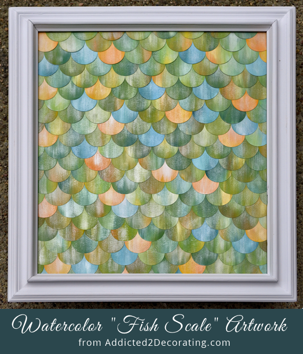 DIY: Iridescent Watercolor Fish Scale Artwork - Addicted 2