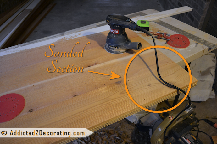 DIY weathered wood countertop