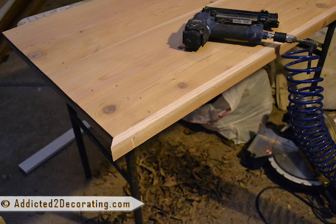 Make an inexpensive DIY bathroom countertop out of cedar fence boards