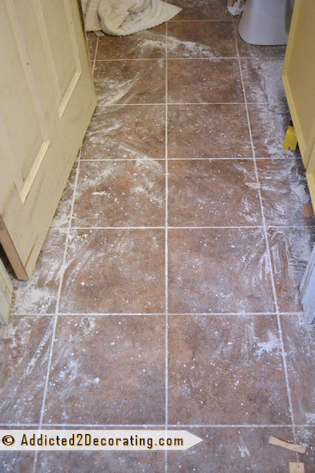 Bathroom makeover, dust from scraping a popcorn ceiling