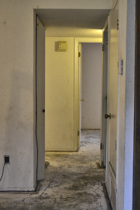 small condo hallway makeover - before