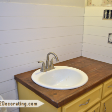 How to create an inexpensive horizontal planked wall