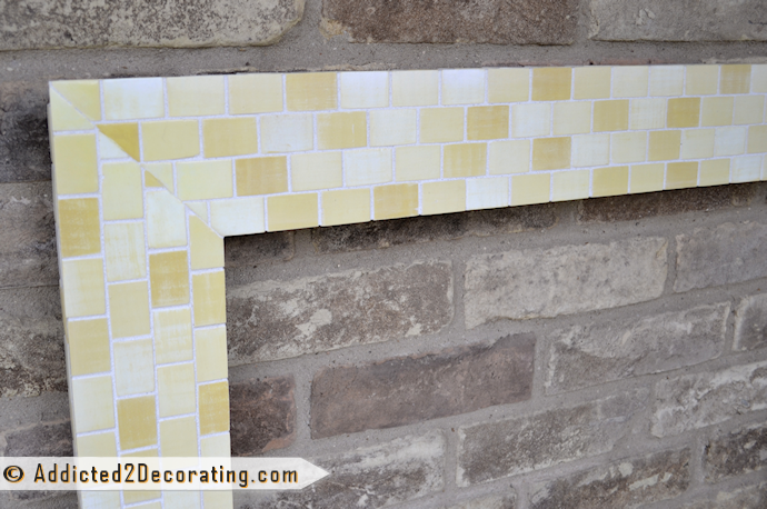 Make a mosaic tile mirror out of wood