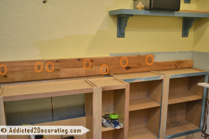 DIY Wood Countertop Made From Cedar 2" x 4" lumber