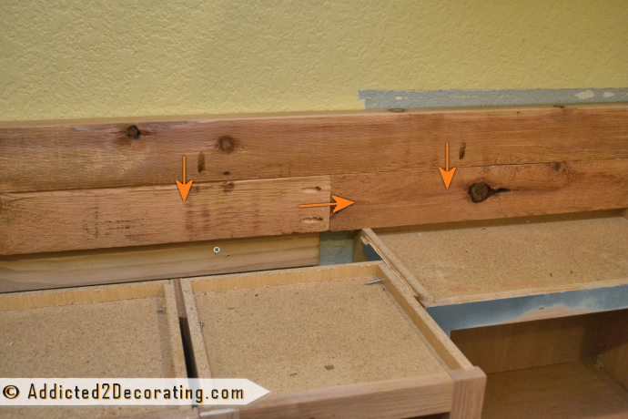 DIY Wood Countertop Made From Cedar 2" x 4" lumber