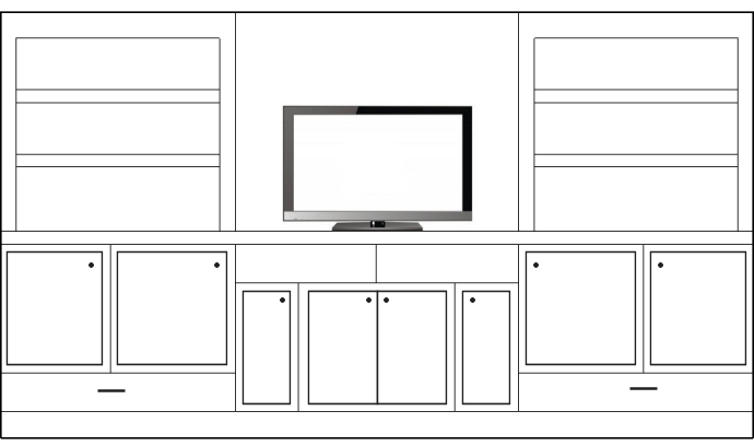 Cabinet Bookshelf Design