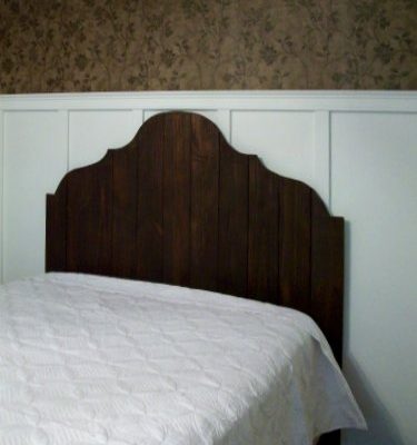 Headboard made from fence pickets for under $50