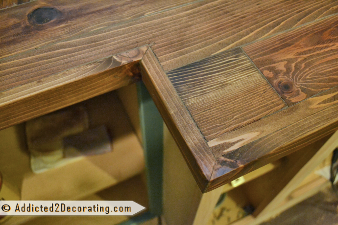 Make a DIY wood countertop with 2 by 4 lumber