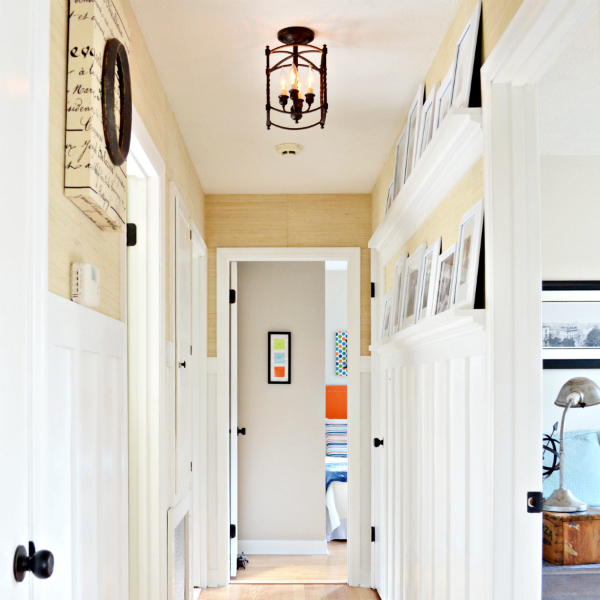 Cottage Style Board and Batten Hallway On A Budget