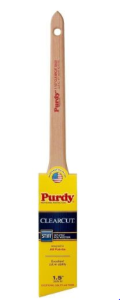 Purdy paint brush - 1.5 inch angled sash brush - great for painting rails and stiles on cabinets and cabinet doors