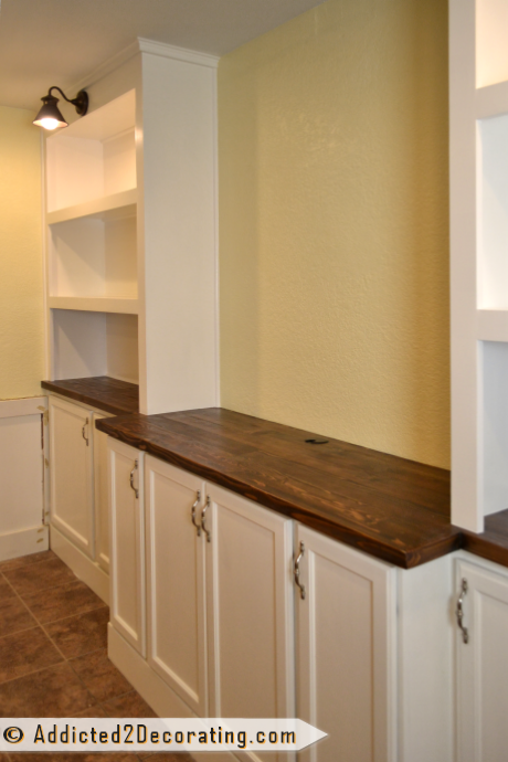 DIY solid wood countertop made from cedar 2x4s