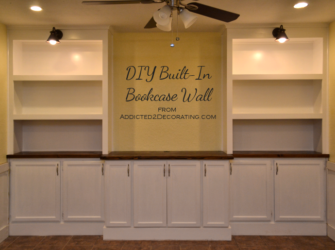 my diy built-in bookshelves wall is finished!! - addicted 2 decorating®