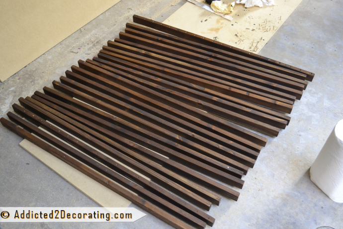 How to make a removable cedar shower floor mat