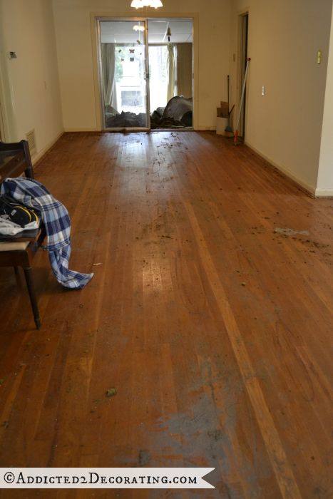 Hardwood floors - carpet removed 1