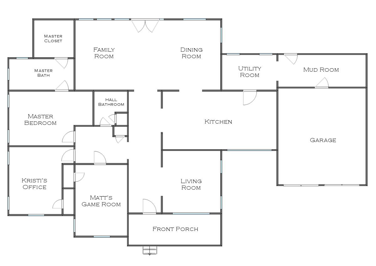 Revised house floor plan