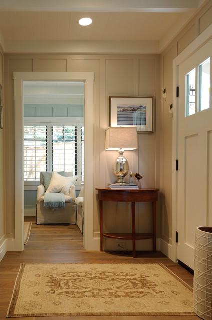 Cottage stye entryway in a 1920s bungalow by Regan Baker Design, via Houzz