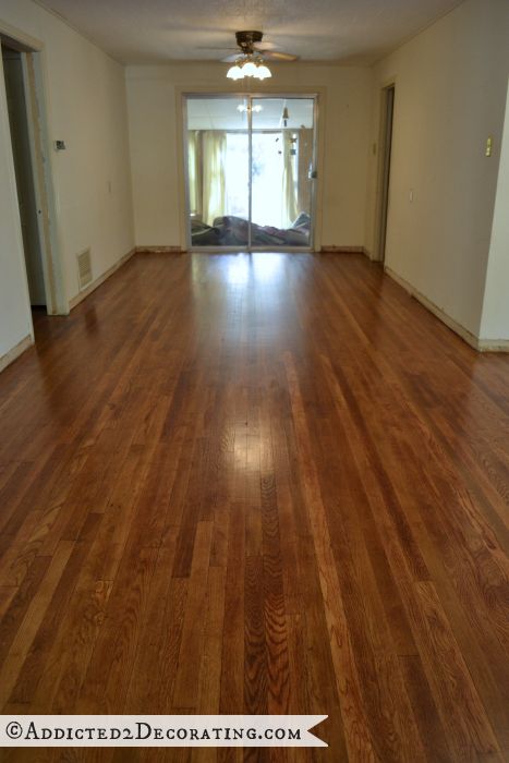 DIY refinished hardwood floors, from www.addicted2decorating.com