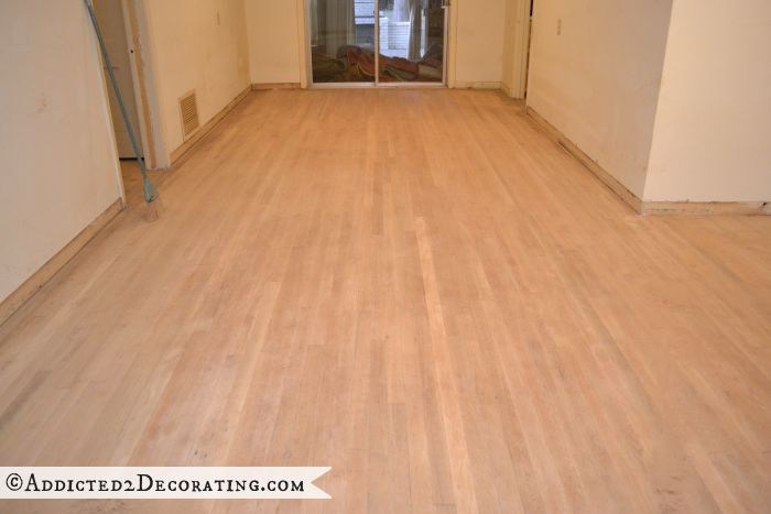 refinished hardwood floors - correctly sanded - 1