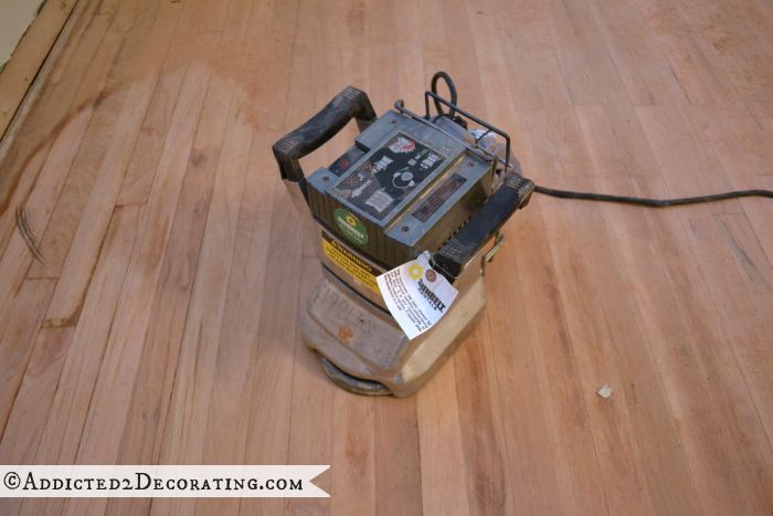 Edge sander for sanding hardwood floors