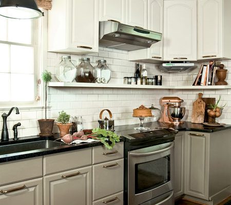 Kitchen with mixed metal finishes from Urban Grace Interiors