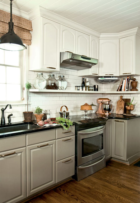 Kitchen with mixed metal finishes from Urban Grace Interiors