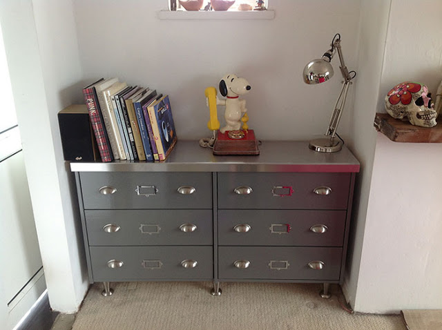 IKEA Rast hack from IKEA Hackers - metal sideboard