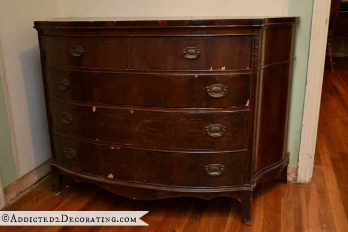 Antique dresser purchased on Craigslist for $120