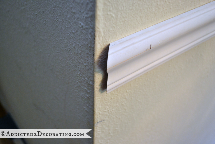 tips for installing beautiful moulding - don't end with a blunt 90 degree cut