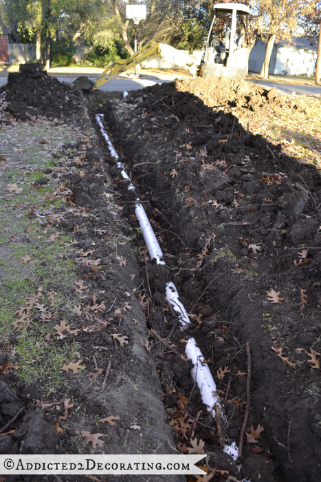 New sewer line 2