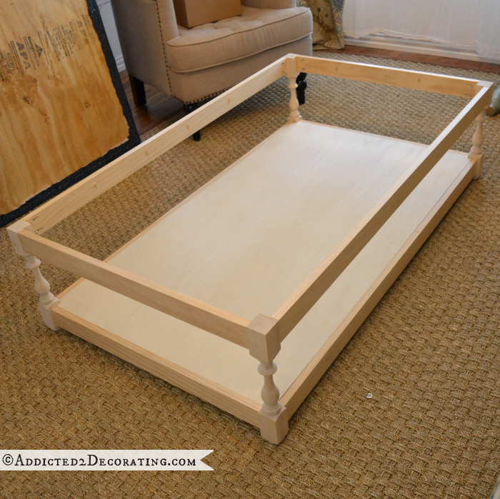 DIY Ottoman Coffee Table Part 3 – Building A Coffee Table Base With Shelf