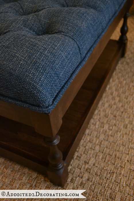 How to make a diamond tufted coffee table ottoman