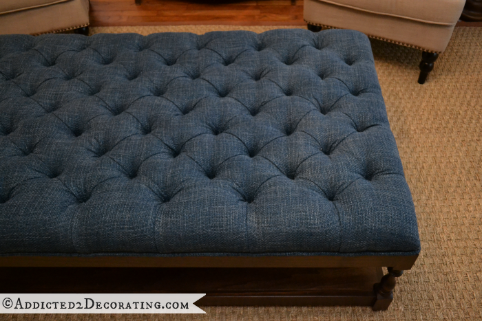 How to make a diamond tufted coffee table ottoman