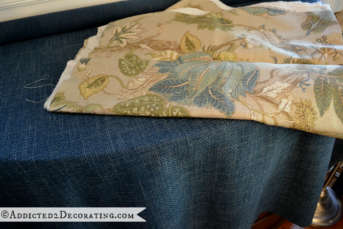 Fabric for living room ottoman