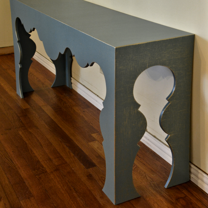Scalloped Console Table — Finished!